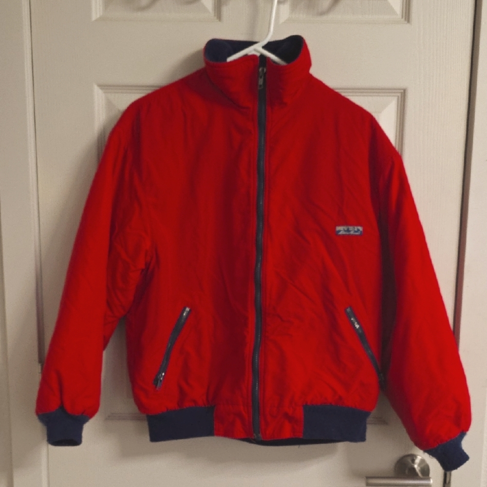Vintage 90s Eddie Bauer Coat with Navy Accents